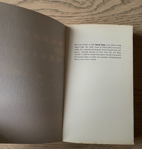 DAVID TOOP HAUNTED MUSIC, SILENCE AND MEMORY PAPERBACK BOOK (2004) 1ST ED - Picture 3 of 8
