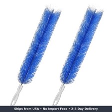 2PCS Fan Cleaning Brush Bendable Fan Duster Cleaner Blue