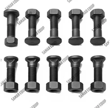 JCB PARTS - TOOTH POINT BOLT & NUT, 10 PCS (PART NO- 826/00303 & 1340/0701)