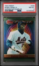 1994 FINEST SUPERSTAR SAMPLER #234 BOBBY BONILLA PSA 8