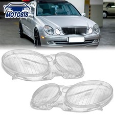 2x Scheinwerferglas F&uuml;r Mercedes Benz W211 2002-2008 Scheinwerfer Glas Linse