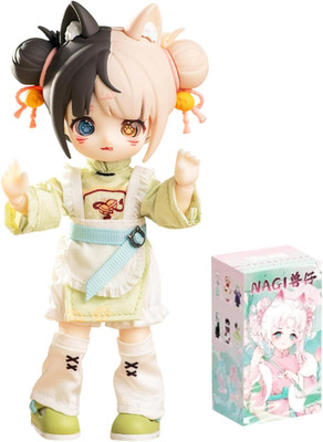 BJD Blind Box, 1/12 Cute NAGI the Untrammeled Traveler Series BJD Doll, 5.5 Inch
