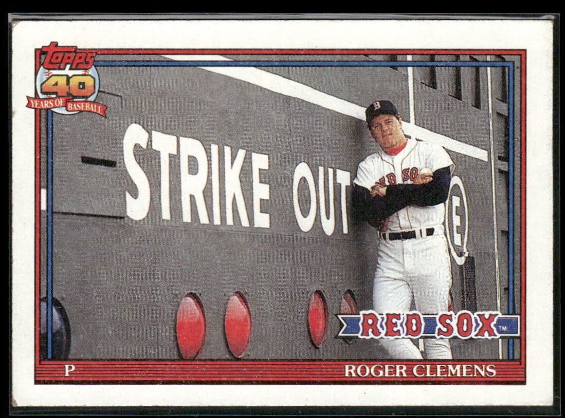 1991 Topps #530 Roger Clemens