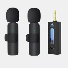 NEW Wireless Lavalier Microphone Noise Reduction Lapel Mic For Camera Recording