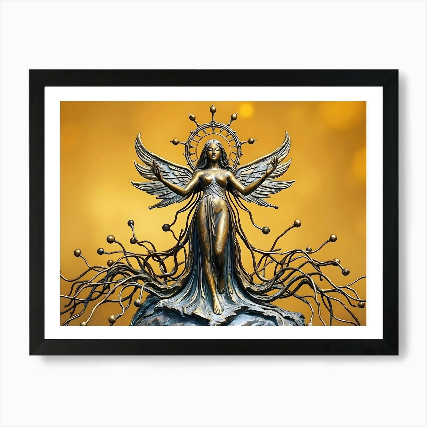 Angel Of The Forest Art Print Framed Wall Art Poster Canvas Print Picture