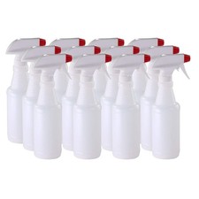 HDPE Plastic Bottles - 12 Pack for Various Uses