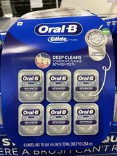 Oral-B Glide Advanced Bacteria Defense Dental Floss 6 Pack, 288.7 yd, Deep Clean