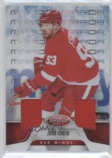2011-12 Certified Mirror Red Dual Materials 14/25 Johan Franzen #138 0c3
