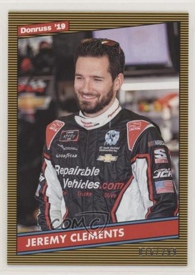 2019 Panini Donruss NASCAR Retro 1986 Gold 76/299 Jeremy Clements #152 0s5