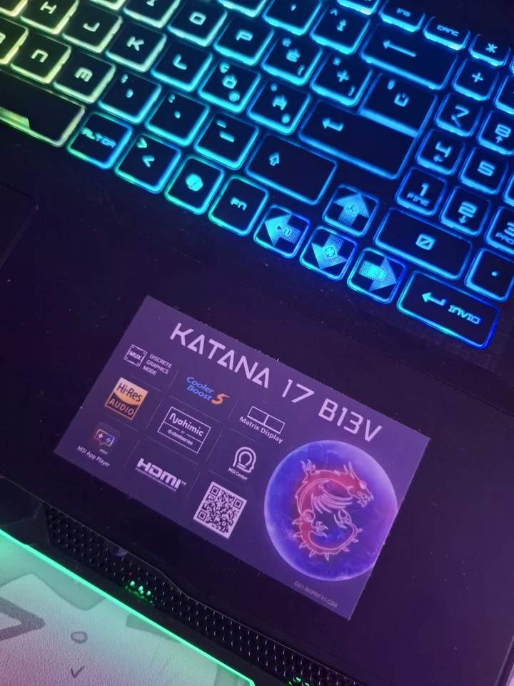 MSI Katana, 17,3 pollici. Nero.GeForce RTX4070/8GB. 1T SSD. DDR5 16GB. - Immagine 4 di 4