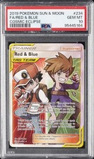 2019 POKEMON SUN & MOON COSMIC ECLIPSE #234 FULL ART/RED & BLUE PSA 10 on eBay