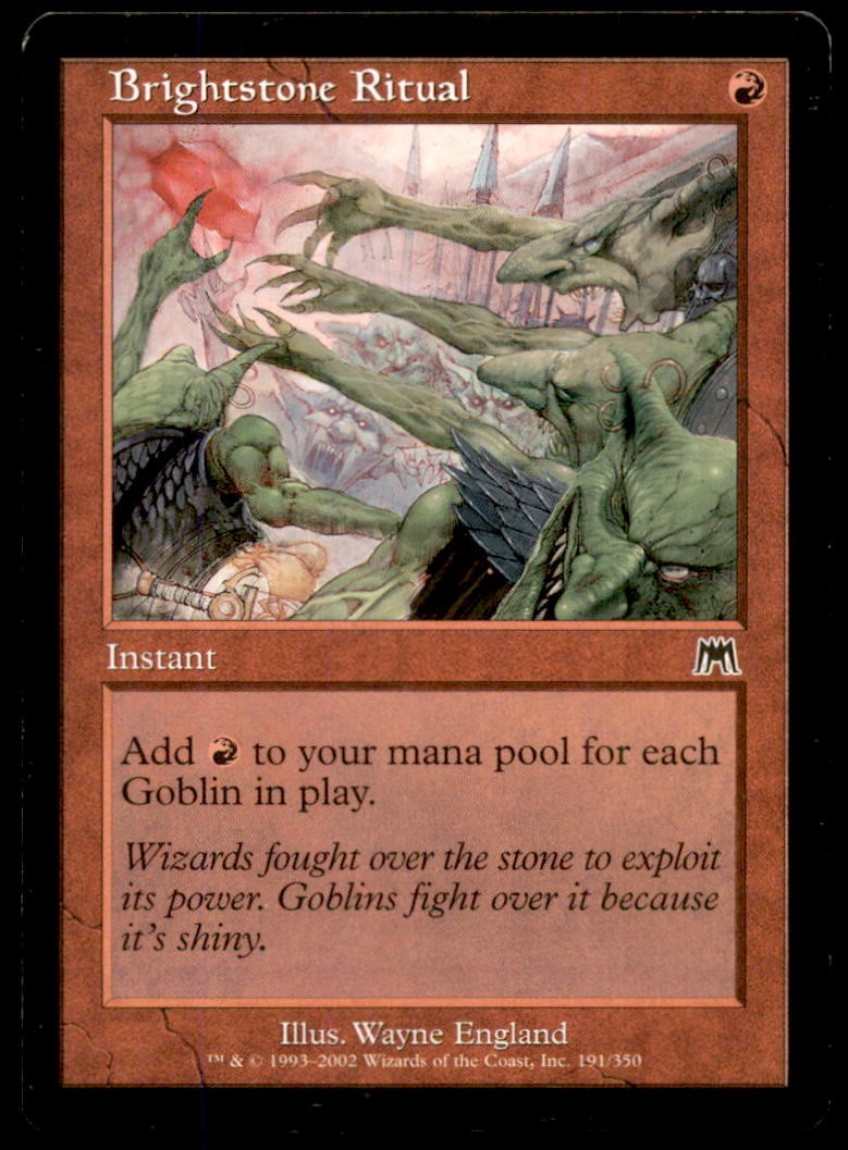 MTG Brightstone Ritual LP Light Play Onslaught [1052]