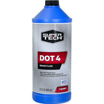 Super Tech DOT 4 Brake Fluid Motor Vehicle  32 fl oz Hydraulic Braking New