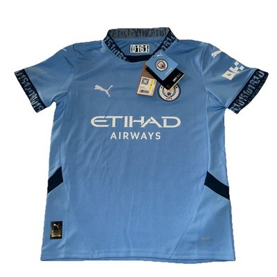 Puma Home Jersey Genuine Light blue marine blue t-shirt-youth sizeM NWT