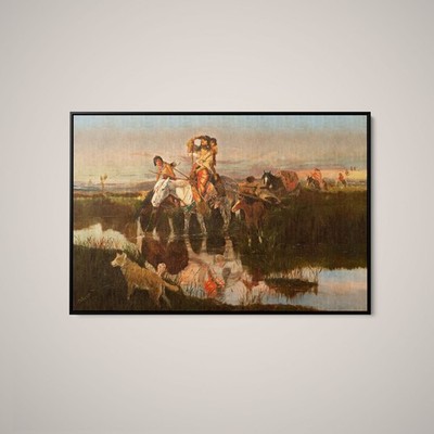 Charles Marion Russell - Bringing up the Trail - Art Print on Paper or Canvas