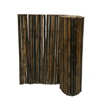 Backyard X-Scapes Natural Bamboo Fencing Garden Screen Rolled Fence Panel Bla...