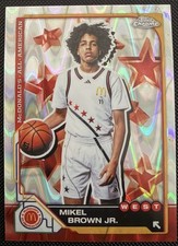 2025 Topps Chrome McDonald’s All-American – Mikel Brown Jr. RayWave Refractor