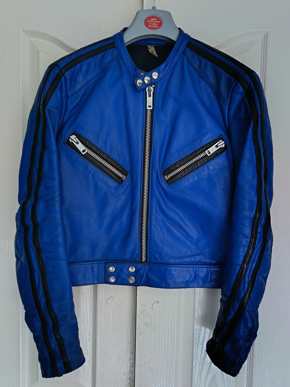RARE 70s/80s T. T Leathers International Café Racer Unisex Motorcycle Jacket