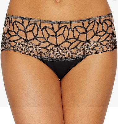 Simone Perele Java schwarze Shorts 10 - 12 FR 2 Spitze durchsichtig Höschen Shorty Schlüpfer