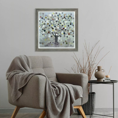 Ulyana Hammond 'Watch Tree' gerahmte Leinwand 60x60cm - Neu -