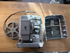 Vintage Bell Howell 253 RV Regular 8mm Film Projector Working w/ Case Reel