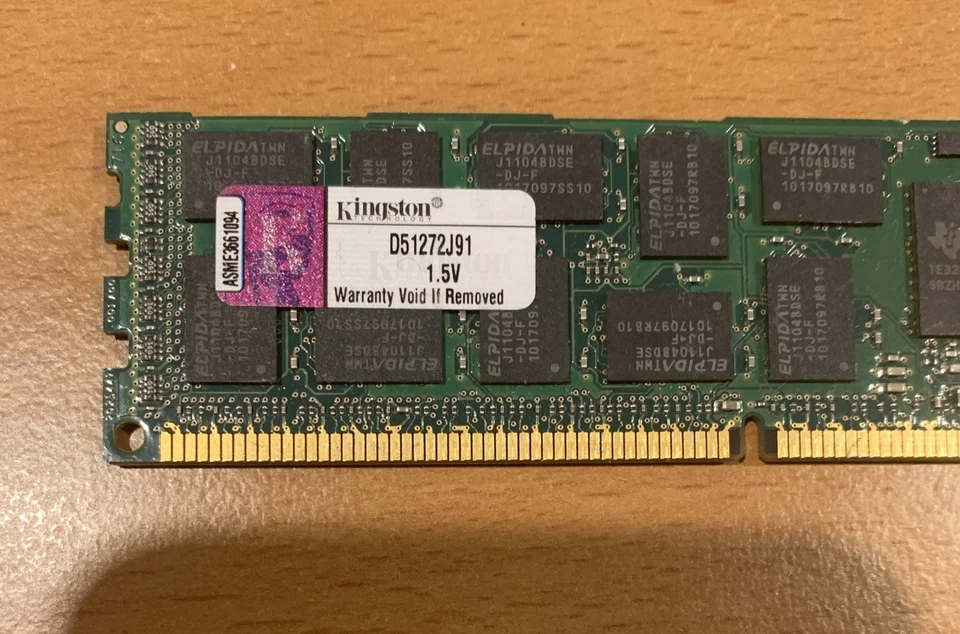 Kingston D51272J91 4GB PC3-12800 DDR3-1600 SDRAM Memory - Image 2 of 4