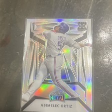 Leaf 2023 Metal Abimelec Ortiz #B-38 Baseball Rookie Serial Numbered /189 Card