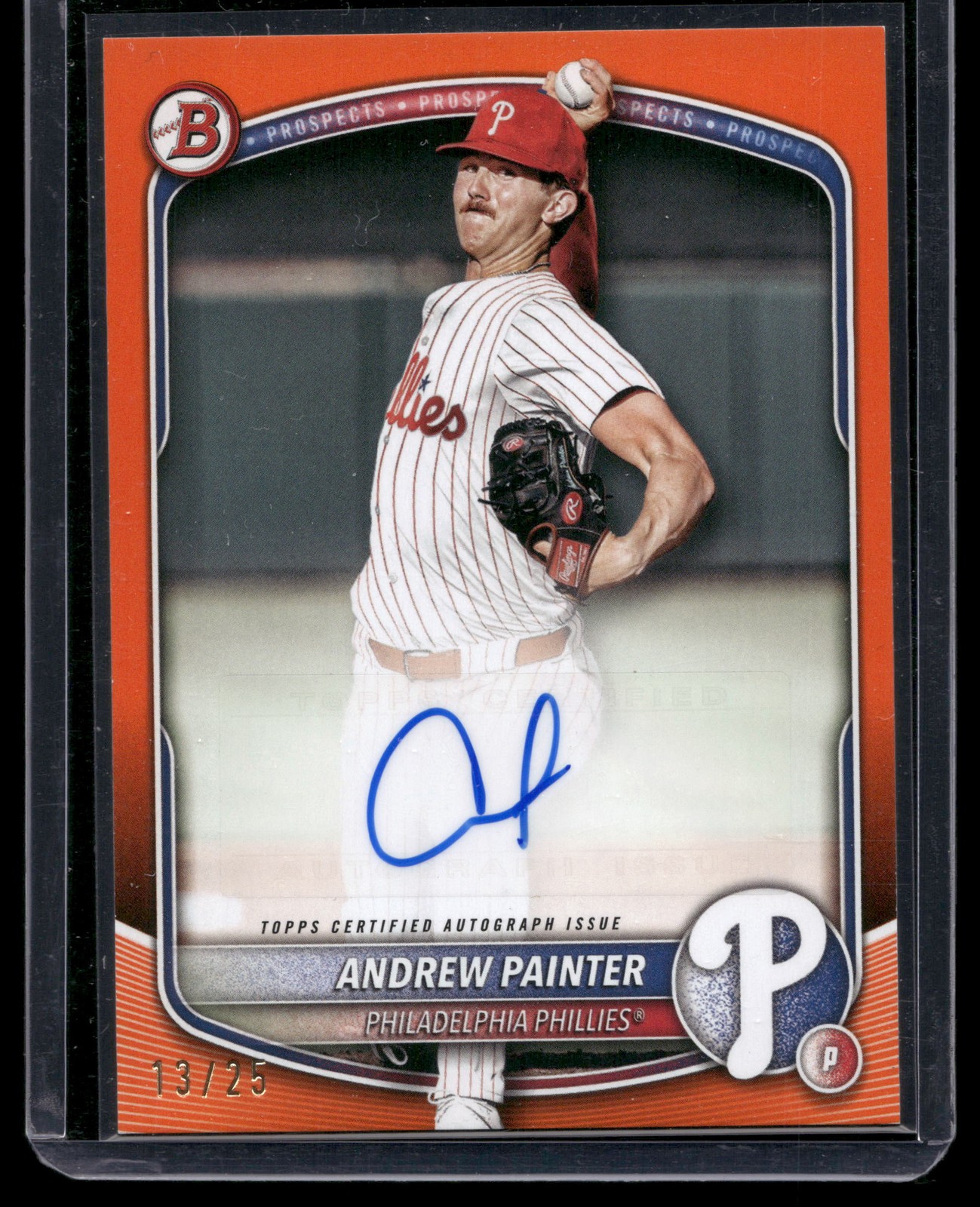 2025 Bowman #BPA-AP Andrew Painter Prospect Autographs Orange #/25