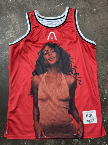 Aaliyah Basketball Jersey Large  2001 Headgear Classic