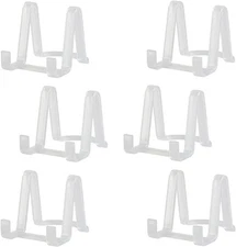 Artliving Plate Display Stands Easel Holder - 3-Inch Plastic Stand for Small Dec