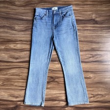 7 For All Mankind Jeans Womens 27 Blue High Waist Slim Kick Light Wash Denim