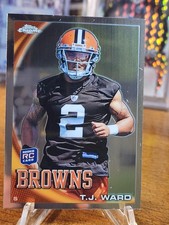 2010 Topps Chrome #C149 T.J. WARD Rookie RC Card Cleveland Browns