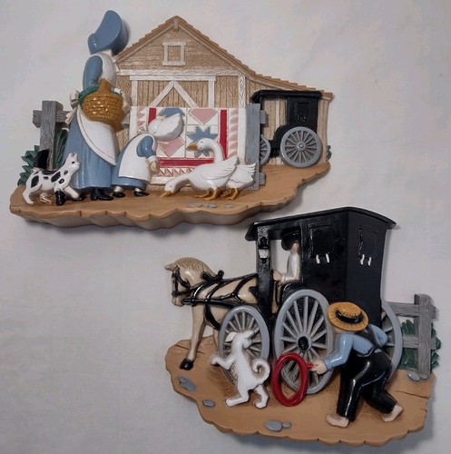 Vintage Burwood Amish Country Life Farmhouse Country Kitchen Wall Decor 1990s