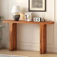 Entrance Table Large tabletop Features locust wood veneer Includes table legs