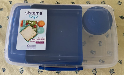 Sistema to go Bento Lunch Box to go with Tray 1.76L Blue *NEW*