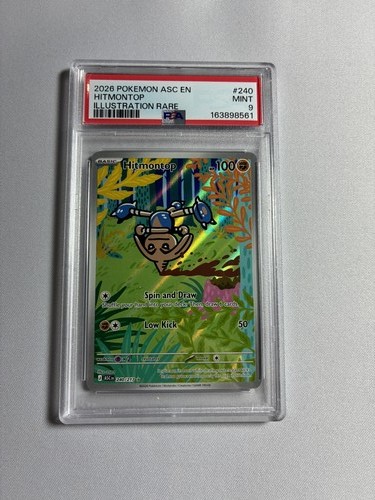 Hitmontop graded PSA 9 for sale on eBay