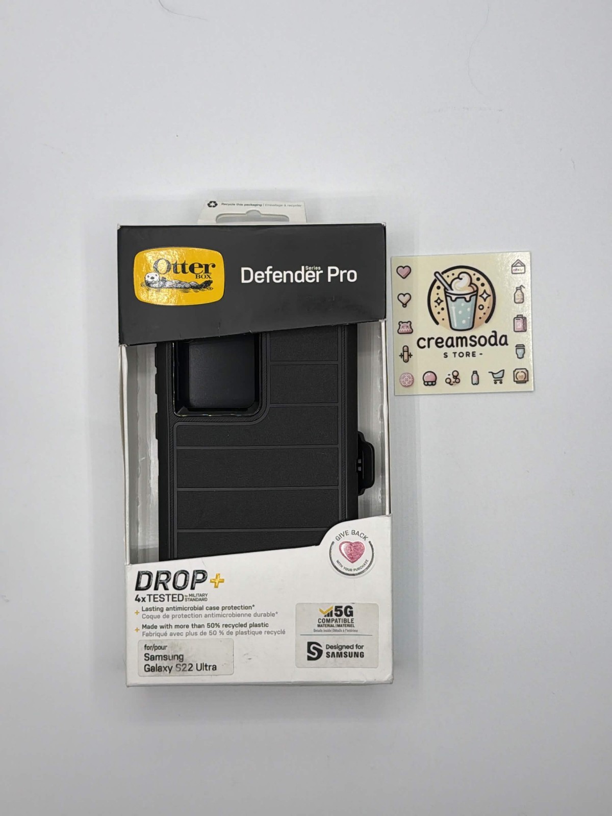 OtterBox 77-86595P2 Defender Series Pro Case for Samsung Galaxy S22 Ultra