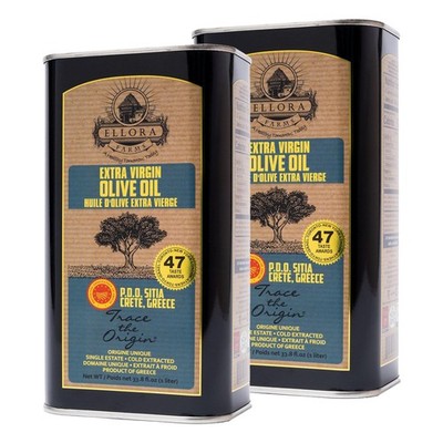 Ellora Farms Certified PDO SITIA Extra Virgin Olive Oil, Greek Single Estate,...