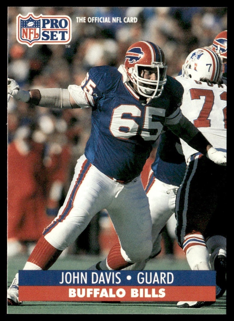 1991 Pro Set John Davis Rookie Buffalo Bills #443