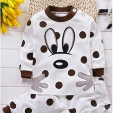 Premium Organic Cotton Kids Pajama Set - Playful Polka Dot Edition