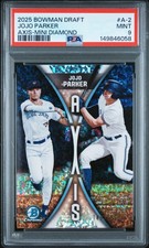 2025 BOWMAN DRAFT AXIS MINI DIAMOND #A-2 JOJO PARKER 149/150 PSA 9