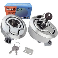 WJSKDQ Boat Latches Flush Pull Slam Latch for Boat Boor Latches Handle Keyed ...