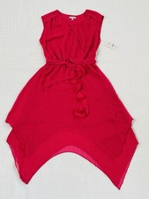 New with tag Halston Handkercheif HEM DRS Color 654 Studio pink XS/TP NWP $139