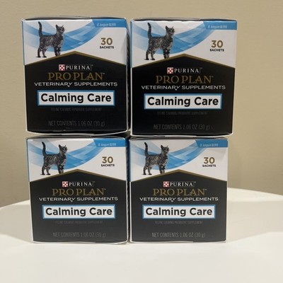 X4 Purina Pro Plan Veterinary Supplements Calming Care For Cats, 30pk BB05/2027