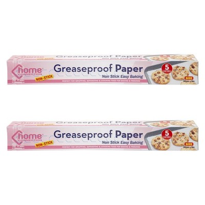Greaseproof Paper for Kitchen 31cm x 4cm White X 2
