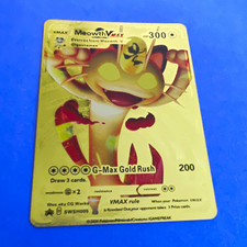 Pokemon Meowth VMAX Black Star Promo Holo English SWSH005 300HP