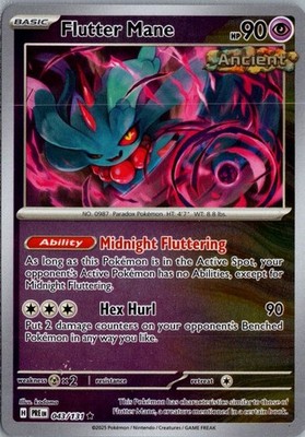 Flutter Mane Rare SV: Prismatic Evolutions 043/131 NM