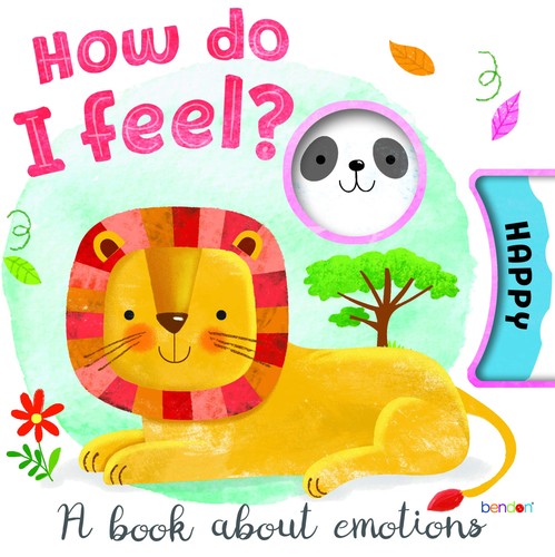 Bendon Hinkler How Do I Feel Board Book with Emotions Wheel 46219
