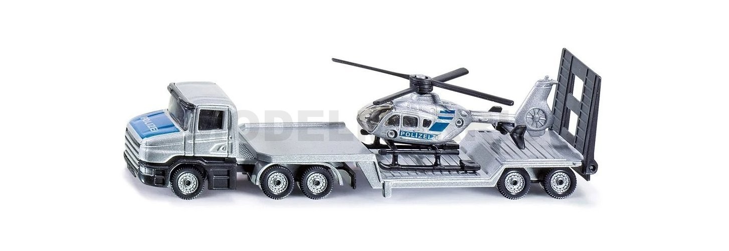 SIKU 10161000003 Low Loader With Helicopter