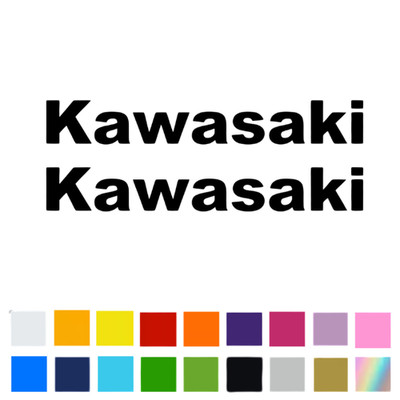2x for Kawasaki Sticker Vinyl Decal - Racing Bike Motorcycle Tank Set Window